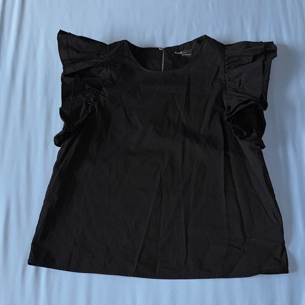Gray Ruffled Blouse with Blouses Style